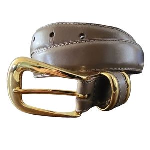The Ritz Collection Tan Leather Womens Belt Sz M